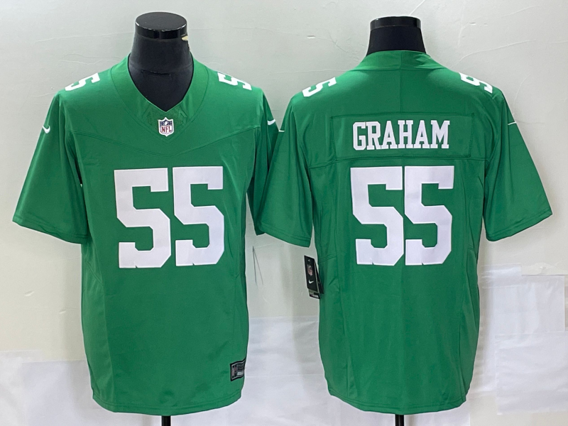Men's Philadelphia Eagles Brandon Graham #55 Green Jersey